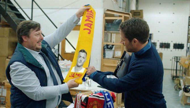 A Game of Two Scarves     Jamie Redknapp collaborates with Paddy Power